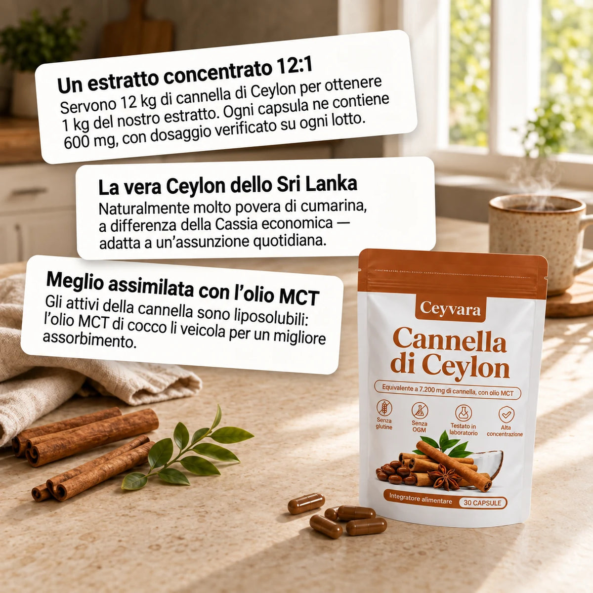 Tre fatti sulla Cannella di Ceylon Ceyvara